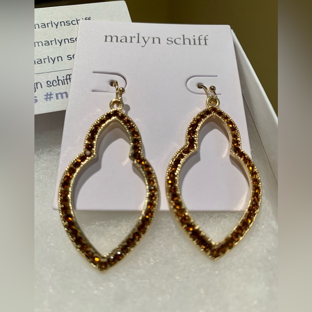 Marlyn Schiff drop earrings - new in box